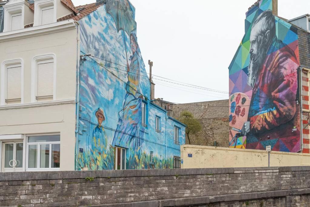 Station Street Art 2-4 Pers Wifi Lägenhet Boulogne-sur-Mer Exteriör bild